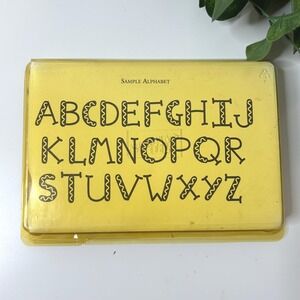 Stampin Up Two-Step AlphaBuilders Alphabet Rubber Stamp Set Letter Stamps